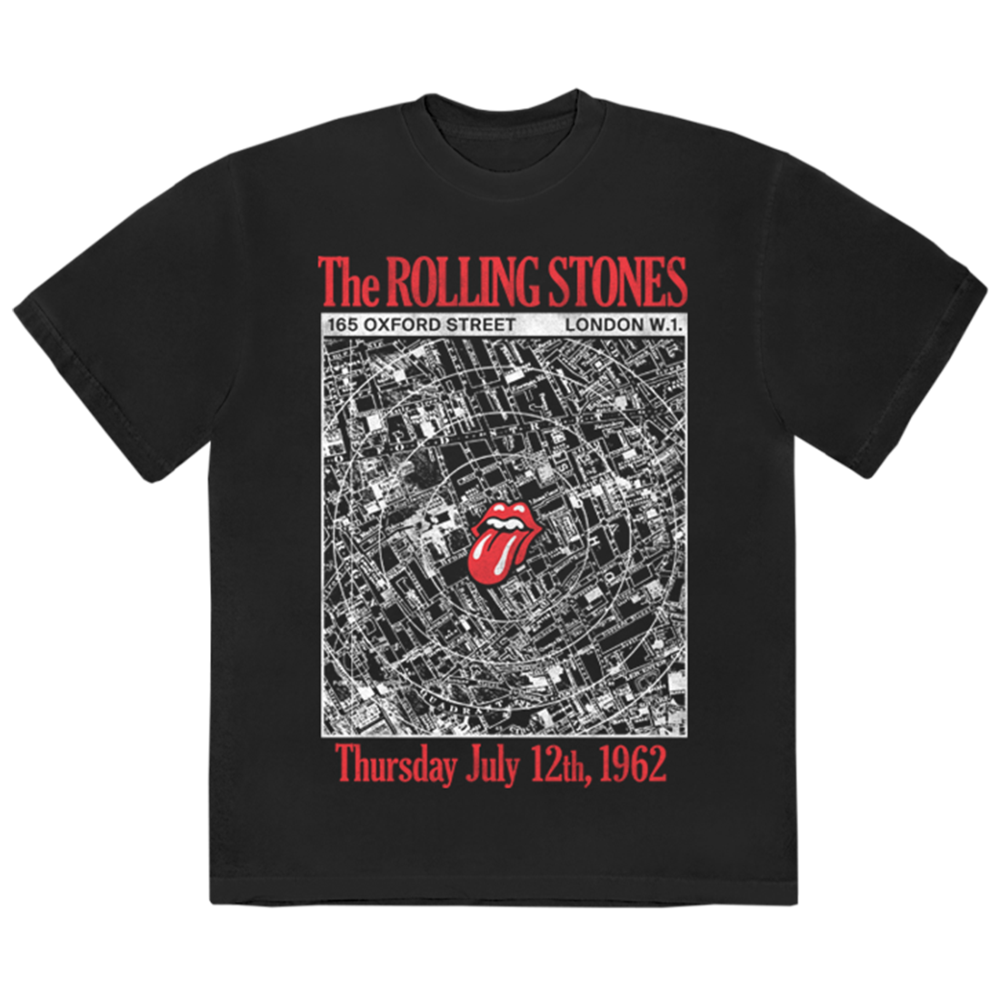 Camiseta Marquee Club Anniversary Map Negra